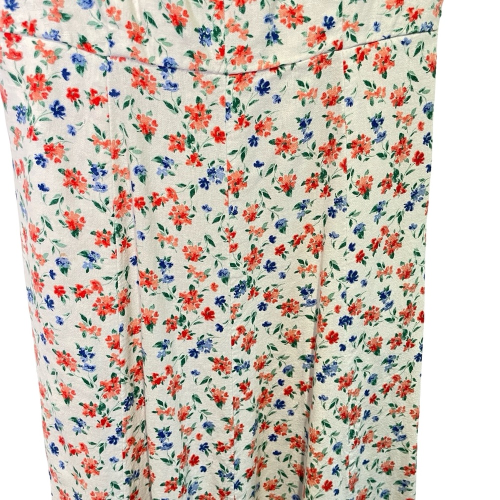 Old Navy Linen Blend Fit & Flare Sleeveless Midi Dress Americana, Size S - Picture 5 of 12